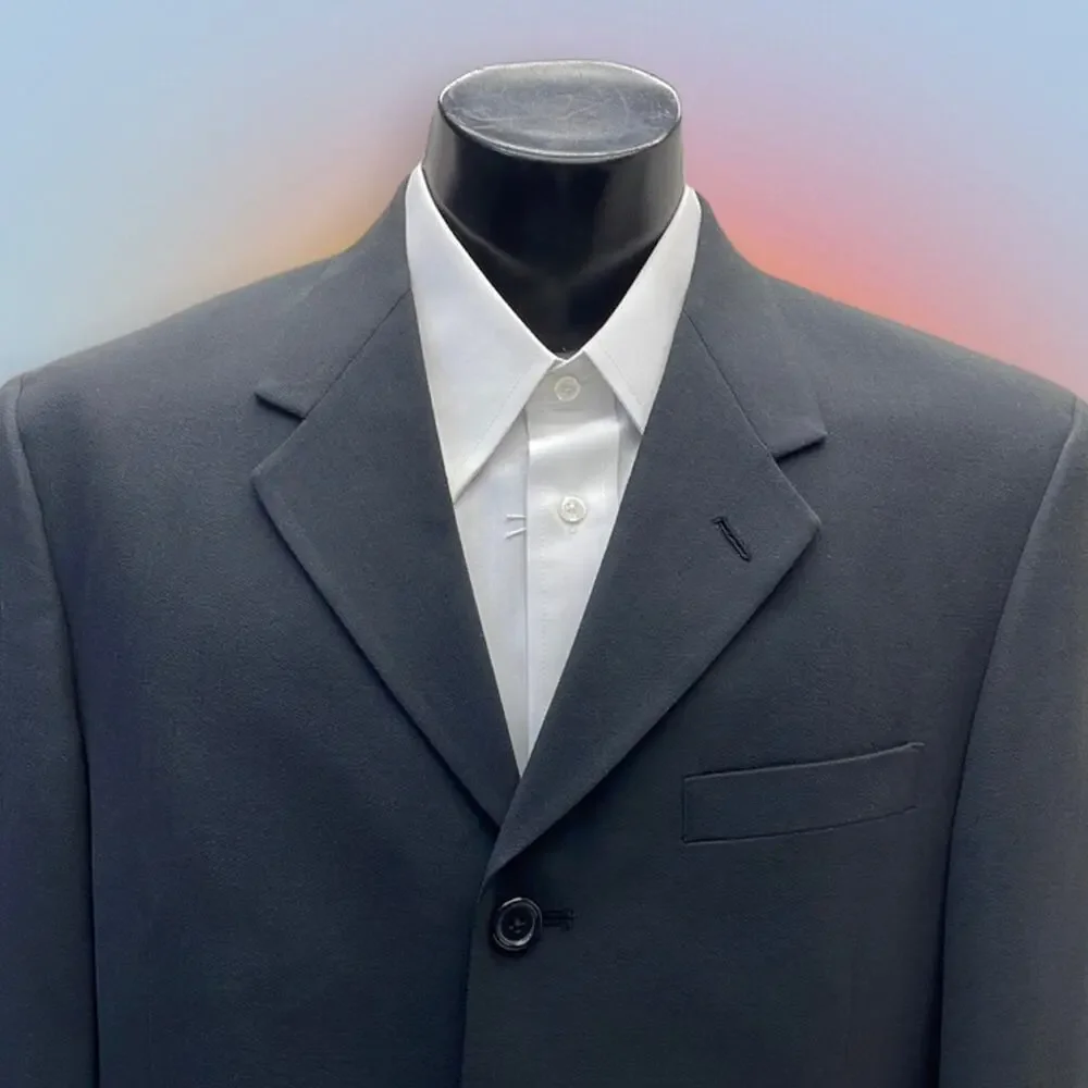 KENNETH COLE Men’s Large Charcoal Black 3 Button Sport Coat